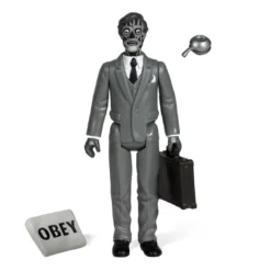Super7 They Live ReAction Figure - Male Ghoul (Black & White) Movies & TV