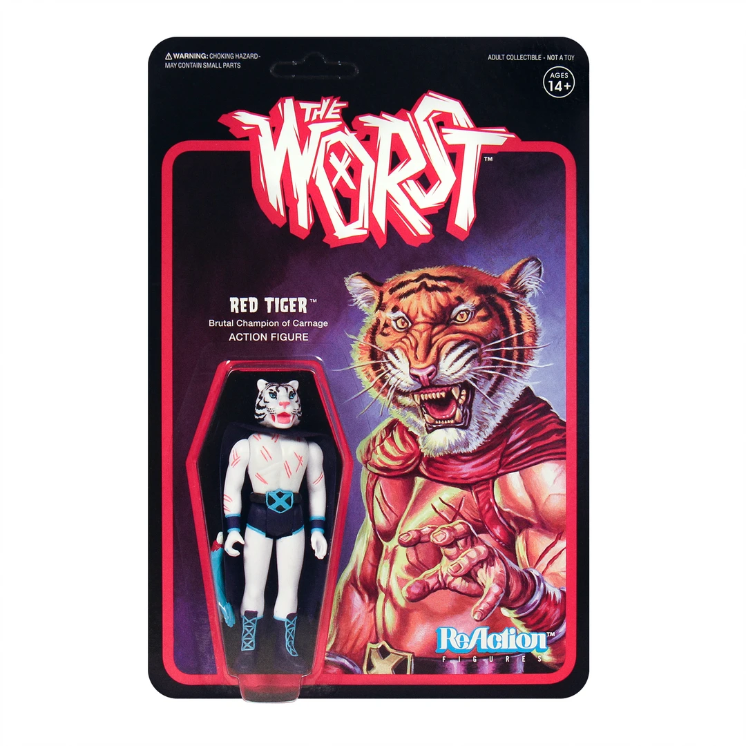 Super7 The Worst ReAction Figure - Red Tiger (Color 2) 3 Super7 The Worst ReAction Figure - Red Tiger (Color 2)