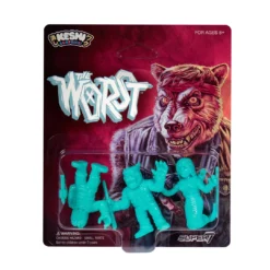 Super7 The Worst Keshi Pack B - Shedusa, Werewolf Biker, Cortex Commander (Teal)