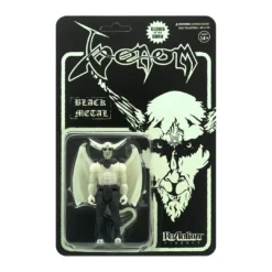 Super7 Venom ReAction Figure - Black Metal (Glow In The Dark) Music