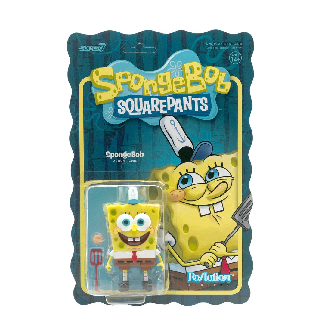 Super7 Movies & TV SpongeBob SquarePants ReAction Wave 1 - SpongeBob 3 Super7 Movies & TV SpongeBob SquarePants ReAction Wave 1 - SpongeBob