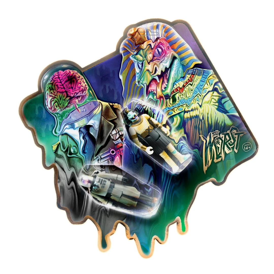 Super7 The Worst 2020 ReAction Figure 2-Pack - Snake Tut And Cortex Commander 3 Super7 The Worst 2020 ReAction Figure 2-Pack - Snake Tut And Cortex Commander