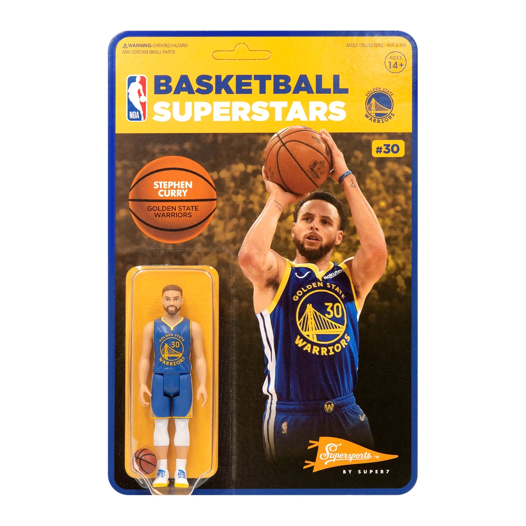 Super7 NBA Supersports Figure - Stephen Curry (Warriors) 3 Super7 NBA Supersports Figure - Stephen Curry (Warriors)