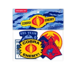 Super7 G.I. Joe - Cobra Die Cut Sticker Set With Header Card Movies & TV