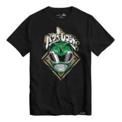 Super7 Mighty Morphin Power Rangers Green Ranger Helmet T-shirt