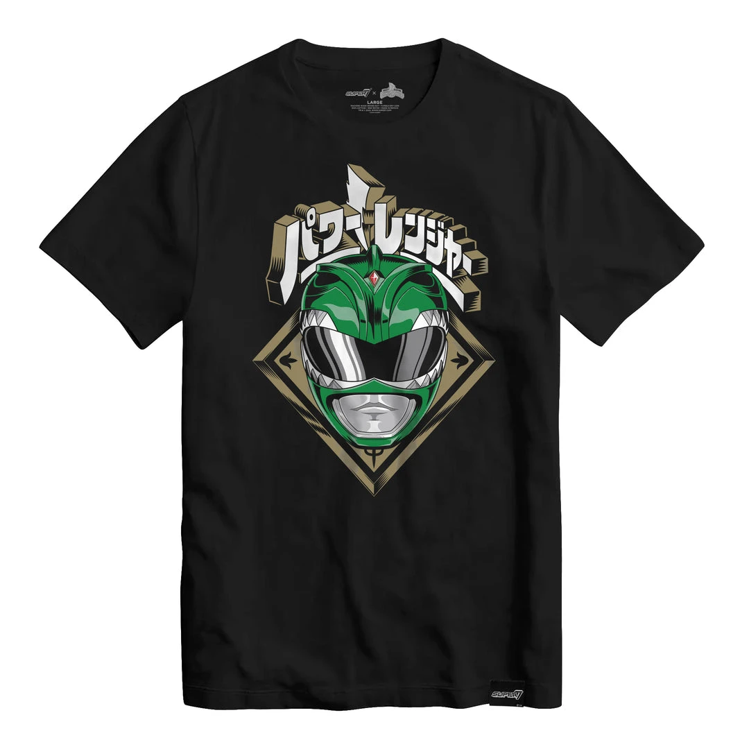 Super7 Mighty Morphin Power Rangers Green Ranger Helmet T-shirt 3 Super7 Mighty Morphin Power Rangers Green Ranger Helmet T-shirt