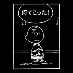 Super7 Peanuts T-Shirt - Good Grief (Japanese) (Black)