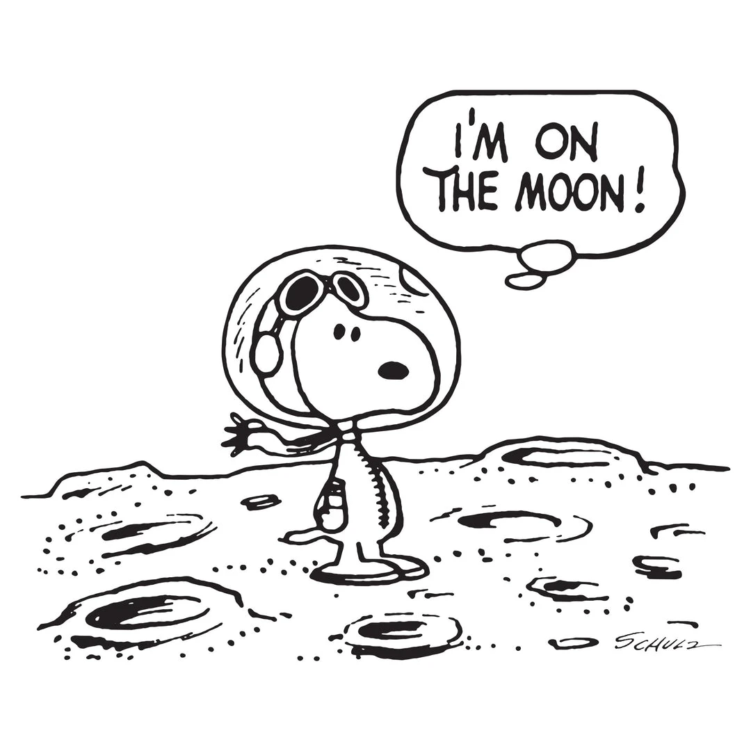 Super7 Peanuts T-Shirt - Snoopy On The Moon Ringer 4 Super7 Peanuts T-Shirt - Snoopy On The Moon Ringer