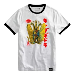 Super7 Toho T-Shirt - Anatomical King Ghidorah Ringer