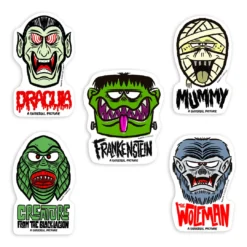 Super7 Universal Monsters Stickers - FreakyFaces Sticker Pack