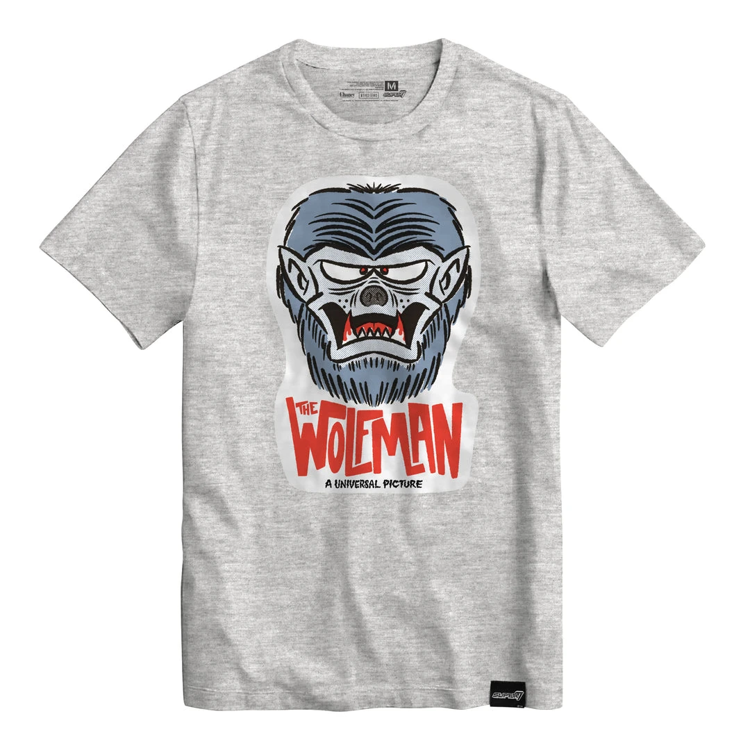 Super7 Universal Monsters T-Shirt - FreakyFaces The Wolf Man 3 Super7 Universal Monsters T-Shirt - FreakyFaces The Wolf Man