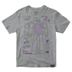Super7 Transformers T-Shirt - Megatron Cyborg Diagram Animation