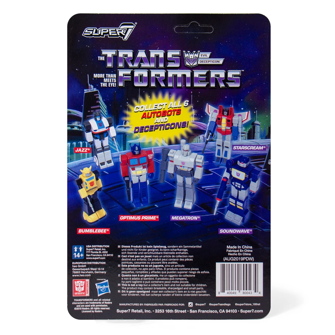 Super7 Movies & TV Transformers ReAction Figure - Soundwave 5 Super7 Movies & TV Transformers ReAction Figure - Soundwave