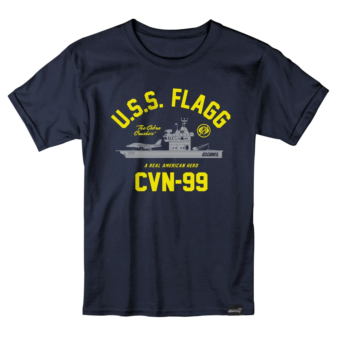 Super7 Movies & TV G.I. Joe T-Shirt - U.S.S. FLAGG 3 Super7 Movies & TV G.I. Joe T-Shirt - U.S.S. FLAGG