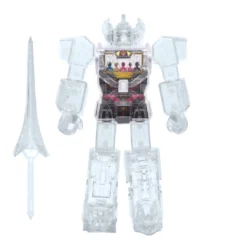 Super7 Movies & TV Mighty Morphin Power Rangers Super Cyborg - Megazord (Clear)