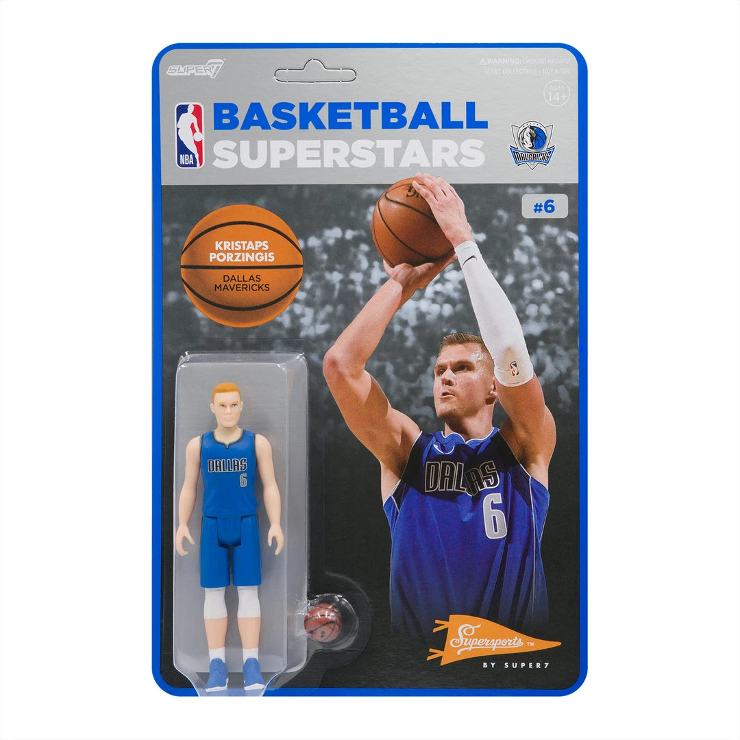 Super7 NBA Supersports Figure - Kristaps Porzingis (Mavericks) 3 Super7 NBA Supersports Figure - Kristaps Porzingis (Mavericks)