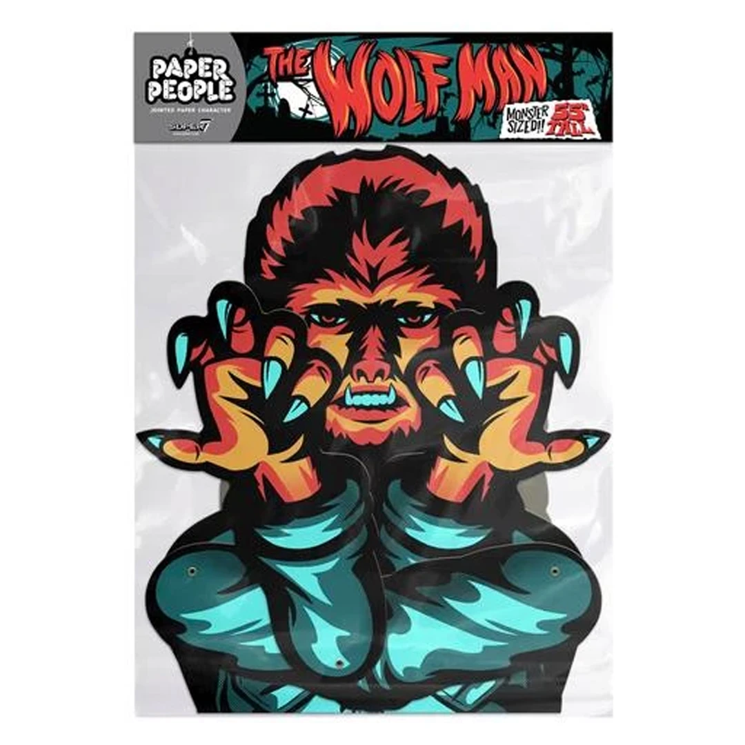 Super7 Universal Monsters Paper People - The Wolf Man 3 Super7 Universal Monsters Paper People - The Wolf Man