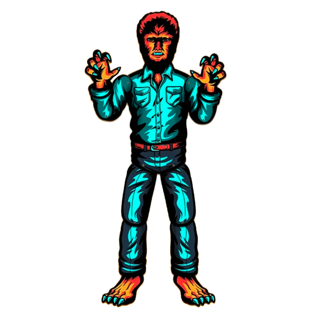 Super7 Universal Monsters Paper People - The Wolf Man 4 Super7 Universal Monsters Paper People - The Wolf Man