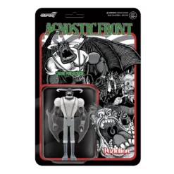 SUPER7 Sales 33 Super7 Agnostic Front Reaction Figure - Eliminator (Grayscale) Music