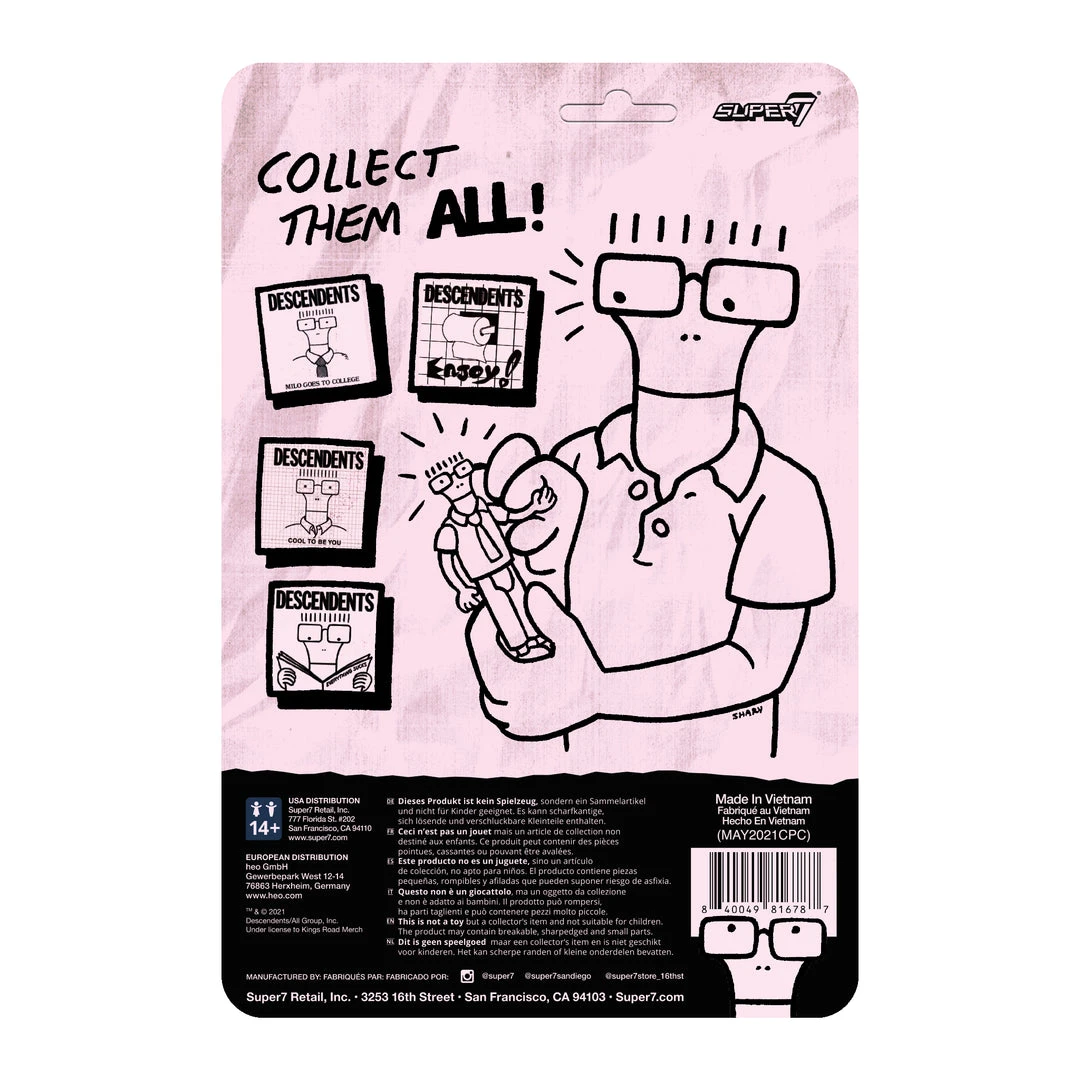 Super7 Music Descendents ReAction Figure - Milo (Enjoy) 5 Super7 Music Descendents ReAction Figure - Milo (Enjoy)