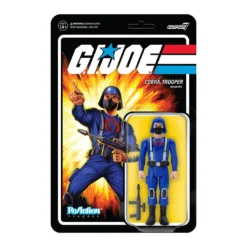Super7 Movies & TV G.I. Joe ReAction Figures Wave 1 - Cobra Trooper H-back (Pink)