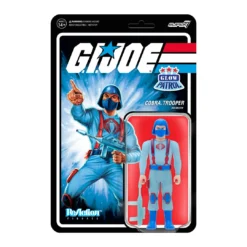 Super7 G.I. Joe ReAction Figures Wave 1b - Cobra Trooper Y-back (Glow Patrol) Movies & TV