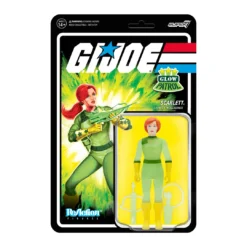 Super7 G.I. Joe ReAction Figures Wave 1b - Scarlett (Glow Patrol) Movies & TV