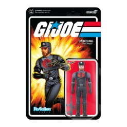 Super7 Movies & TV G.I. Joe ReAction Figures Wave 3 - Cobra Snakeling Factory Worker Beard (Pink)