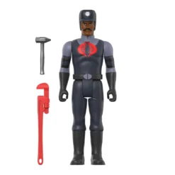 Super7 G.I. Joe ReAction Figures Wave 3 - Cobra Snakeling Factory Worker Mustache (Brown)