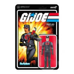 Super7 G.I. Joe ReAction Figures Wave 3 - Cobra Snakeling Factory Worker Mustache (Pink) Movies & TV