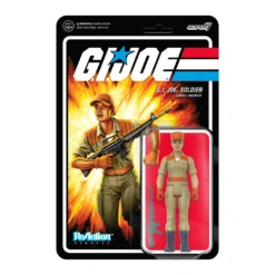 Super7 Movies & TV G.I. Joe ReAction Figures Wave 3 - Female Combat Engineer Bun Hair (Tan)