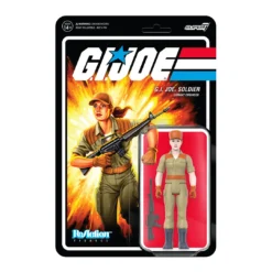 Super7 G.I. Joe ReAction Figures Wave 3 - Female Combat Engineer Ponytail Hair (Pink) Movies & TV