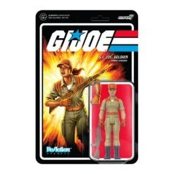 Super7 Movies & TV G.I. Joe ReAction Figures Wave 3 - Female Combat Engineer Ponytail Hair (Tan)