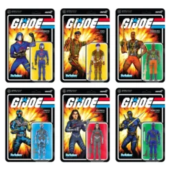 Super7 G.I. Joe ReAction Figures Wave 3 - Core Set Of 6 Animation