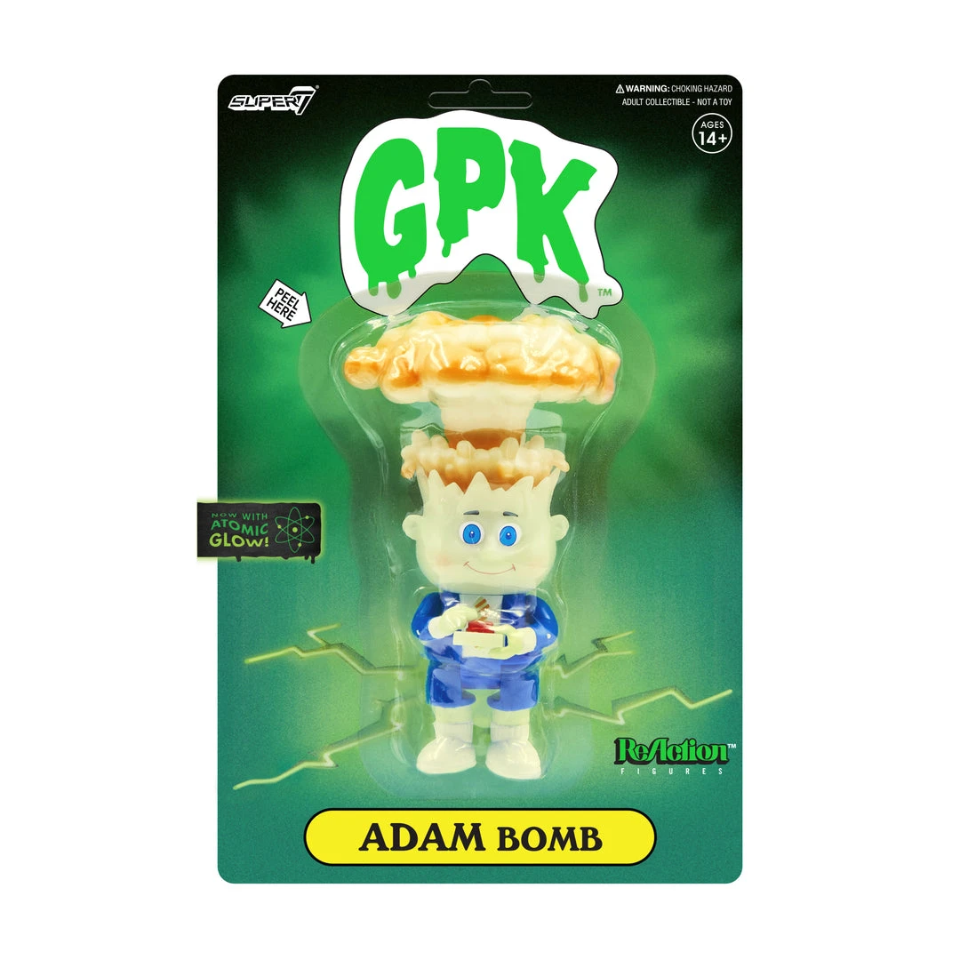 Super7 Garbage Pail Kids ReAction Figure - Adam Bomb (Glow) 3 Super7 Garbage Pail Kids ReAction Figure - Adam Bomb (Glow)