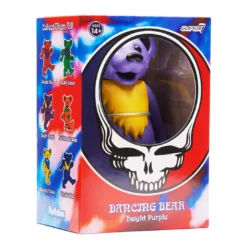 Super7 Grateful Dead Reaction Figure - Dancing Bear (Haight Purple) Music
