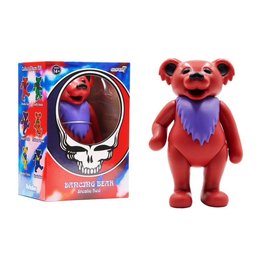 Super7 Music Grateful Dead Reaction Figure - Dancing Bears Box Flat (6 Figures) 10 Super7 Music Grateful Dead Reaction Figure - Dancing Bears Box Flat (6 Figures)