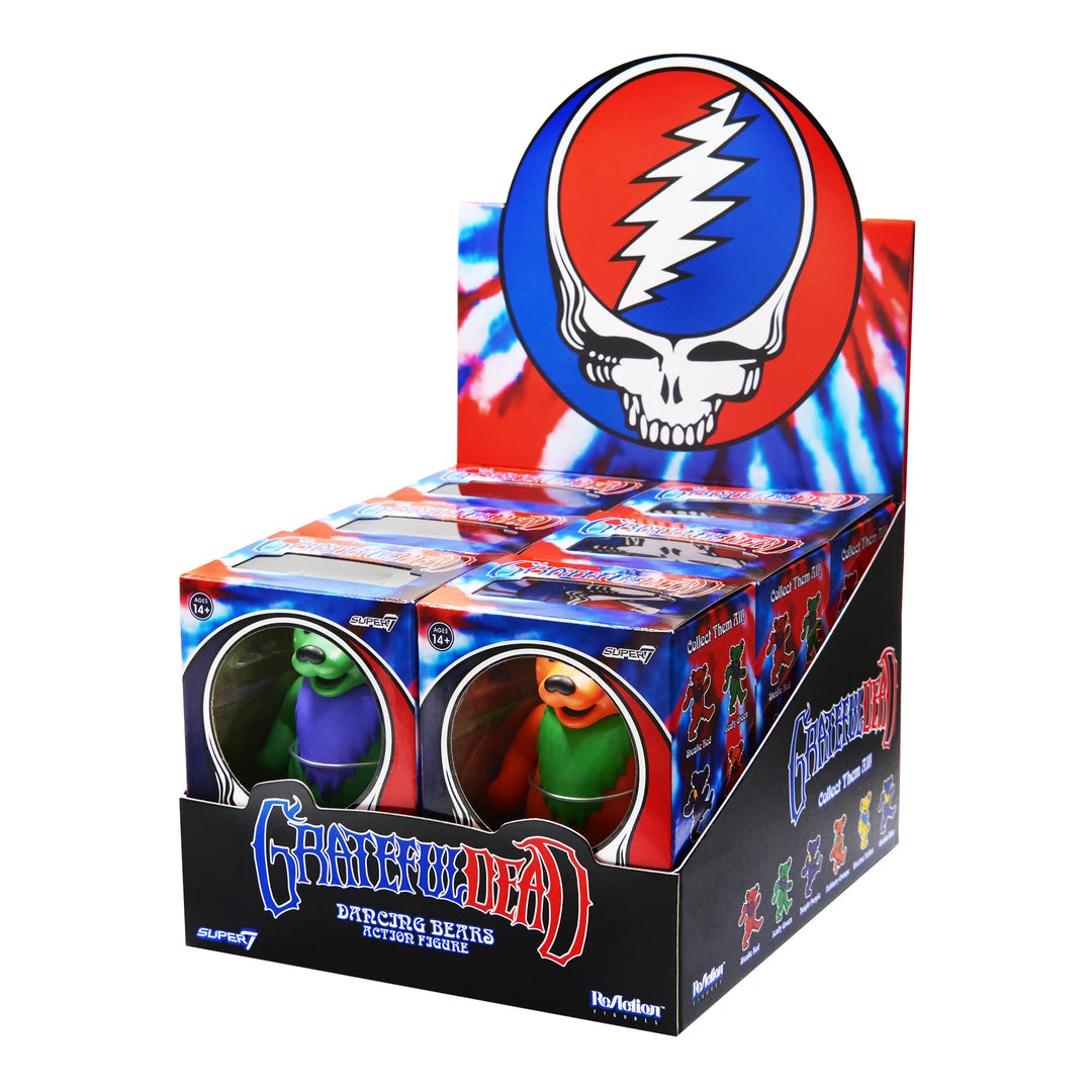 Super7 Music Grateful Dead Reaction Figure - Dancing Bears Box Flat (6 Figures) 3 Super7 Music Grateful Dead Reaction Figure - Dancing Bears Box Flat (6 Figures)