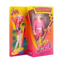 Super7 Movies & TV Jem And The Holograms ReAction W2 - Jem (Neon) [Retro Box]