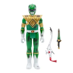 Super7 Mighty Morphin' Power Rangers Reaction Figure - Green Ranger (Battle Damaged)