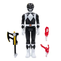 Super7 Mighty Morphin Power Rangers ReAction Figure Wave 2 - Black Ranger