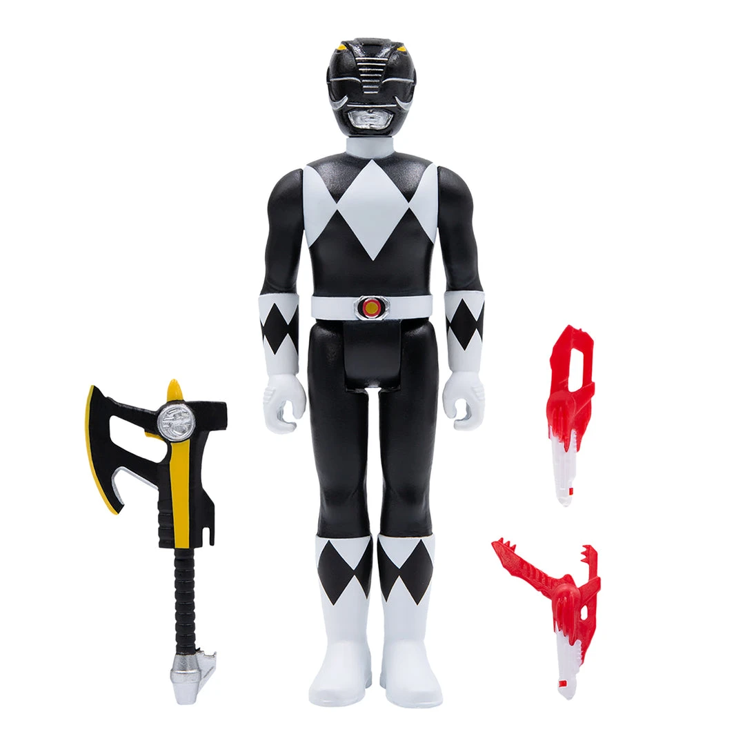 Super7 Mighty Morphin Power Rangers ReAction Figure Wave 2 - Black Ranger 4 Super7 Mighty Morphin Power Rangers ReAction Figure Wave 2 - Black Ranger