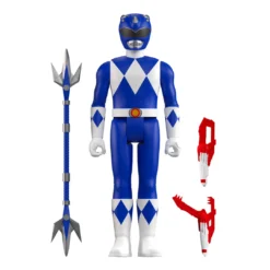 Super7 Mighty Morphin Power Rangers ReAction Figure Wave 3 - Blue Ranger Movies & TV