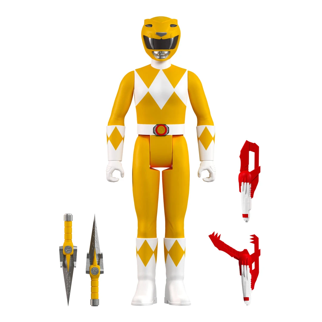 Super7 Movies & TV Mighty Morphin Power Rangers ReAction Figure Wave 3 - Yellow Ranger 4 Super7 Movies & TV Mighty Morphin Power Rangers ReAction Figure Wave 3 - Yellow Ranger