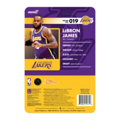 Super7 NBA Supersports Figure Wave 3 - LeBron James (Lakers) [Purple Statement]