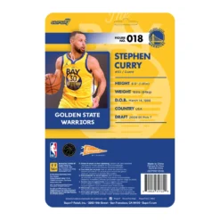 Super7 NBA Supersports Figure Wave 3 - Steph Curry (Warriors) [Yellow Statement]
