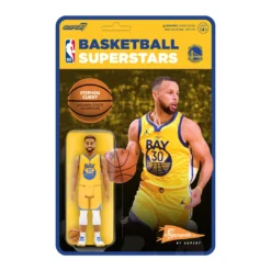 Super7 NBA Supersports Figure Wave 3 - Steph Curry (Warriors) [Yellow Statement]
