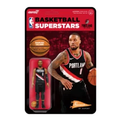 Super7 NBA Supersports Figure Wave 4 - Damian Lillard (Trail Blazers)