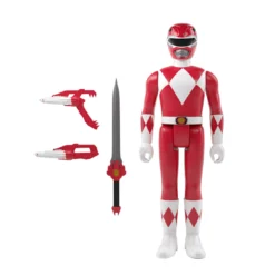 Super7 Mighty Morphin Power Rangers Reaction Figure Wave 1 - Red Ranger