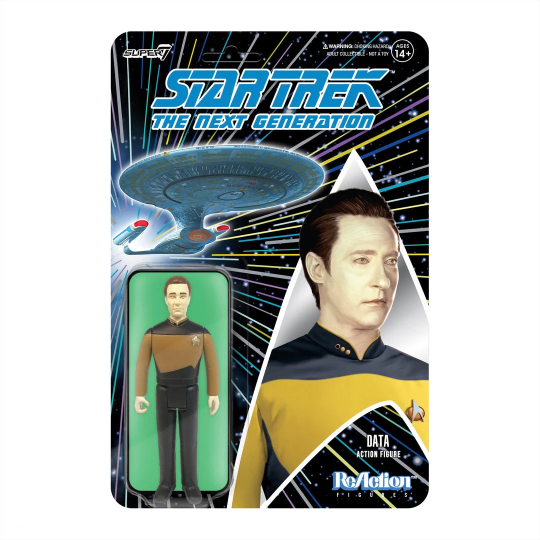 Super7 Star Trek: The Next Generation ReAction Figure Wave 1 - Data Movies & TV 3 Super7 Star Trek: The Next Generation ReAction Figure Wave 1 - Data Movies & TV